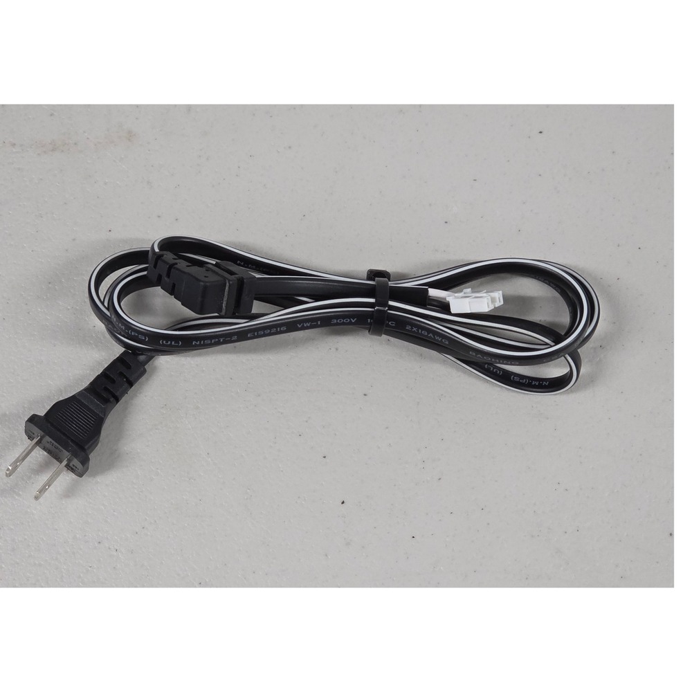 AC Power Cord UL NISPT-2 E159216 VW-1 300V 2X18AWG 2-Prong Replacement Cable